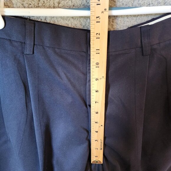 NEW Haggar Cool 18 Navy Blue Comfort Equipped Wrinkle Free Pants Size 38 x 29 - Picture 5 of 13